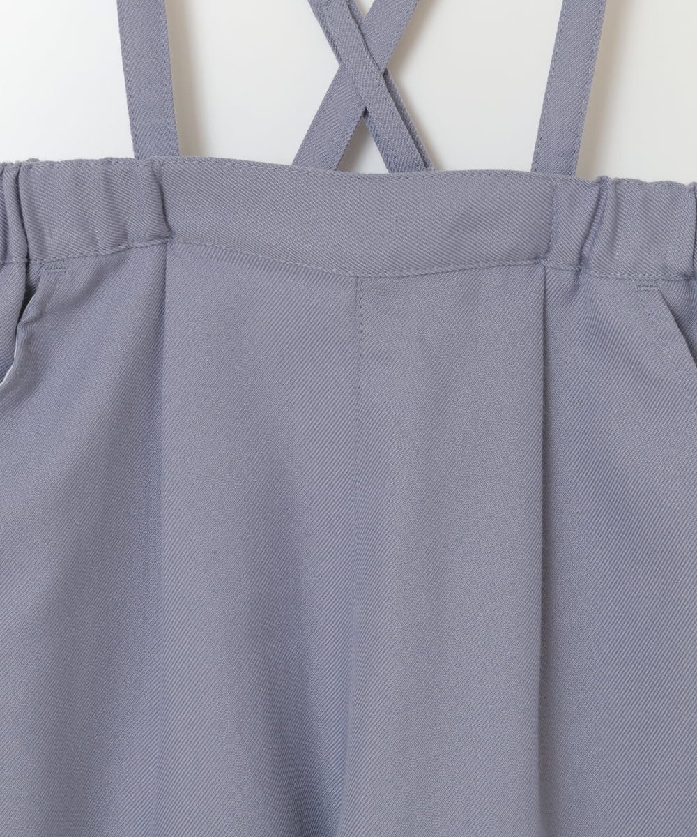 KJLJV33039 a.v.v KIDS(アー・ヴェ・ヴェ) [120-160サスペンダー付きテーパードパンツ ライトブルー