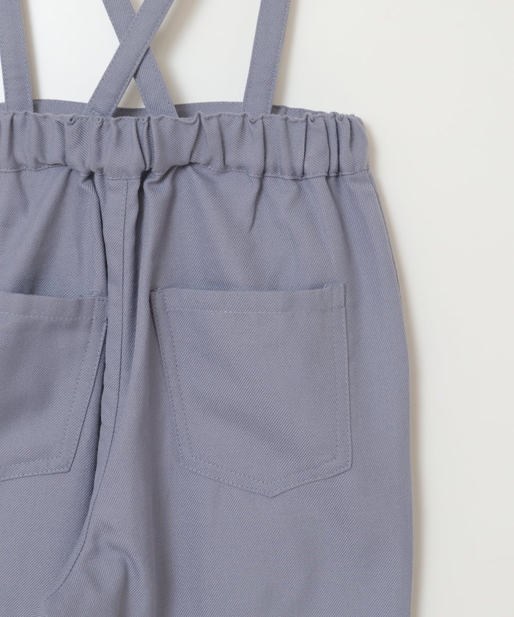 KJLJV33039 a.v.v KIDS(アー・ヴェ・ヴェ) [120-160サスペンダー付きテーパードパンツ ライトブルー