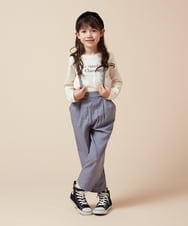 KJLJV33039 a.v.v KIDS(アー・ヴェ・ヴェ) [120-160サスペンダー付きテーパードパンツ ライトブルー