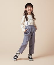 KJLJV33039 a.v.v KIDS(アー・ヴェ・ヴェ) [120-160サスペンダー付きテーパードパンツ ライトブルー