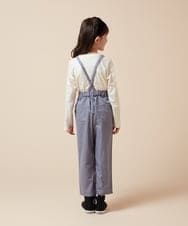 KJLJV33039 a.v.v KIDS(アー・ヴェ・ヴェ) [120-160サスペンダー付きテーパードパンツ ライトブルー