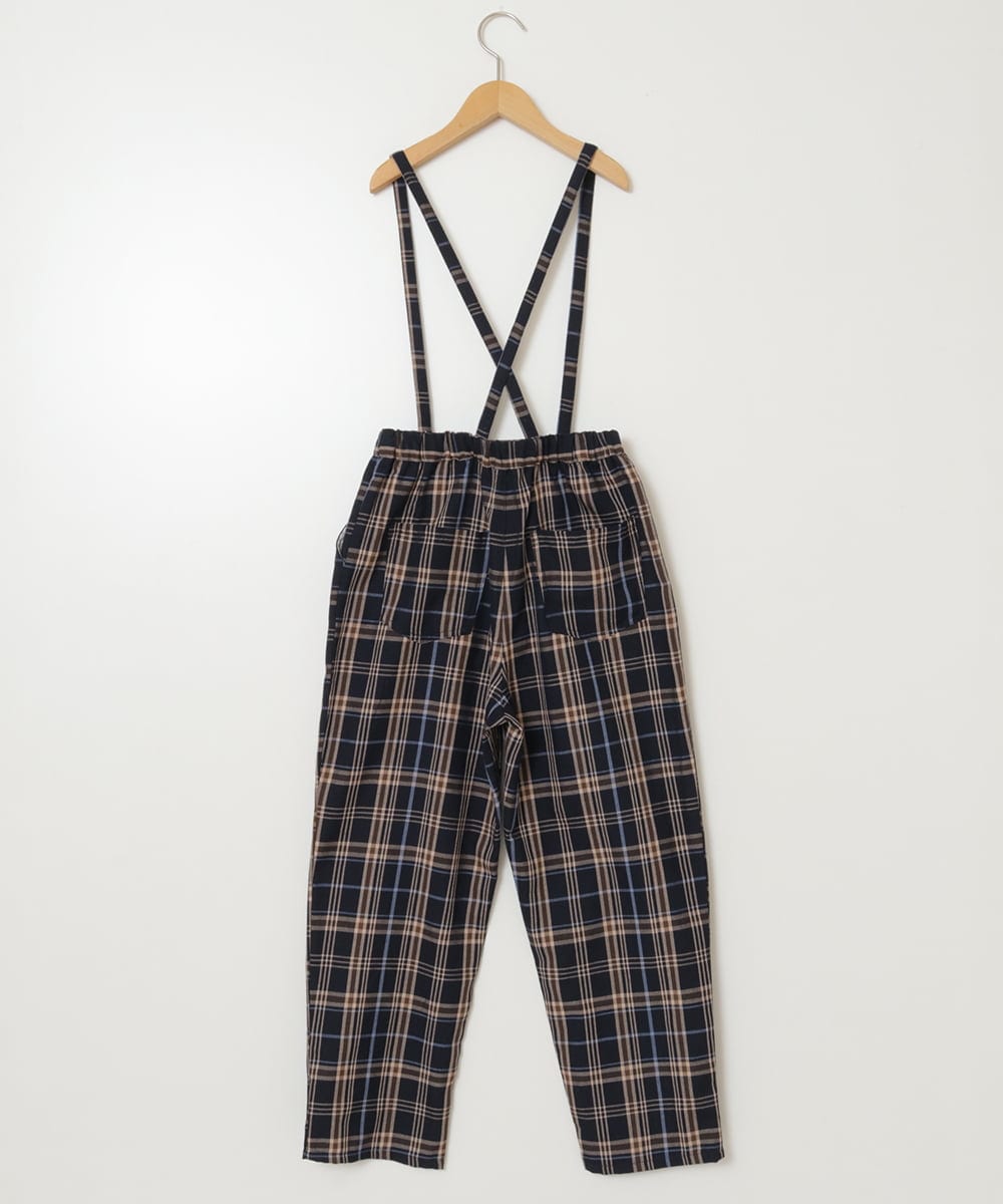 KJLJV33039 a.v.v KIDS(アー・ヴェ・ヴェ) [120-160サスペンダー付きテーパードパンツ ネイビー