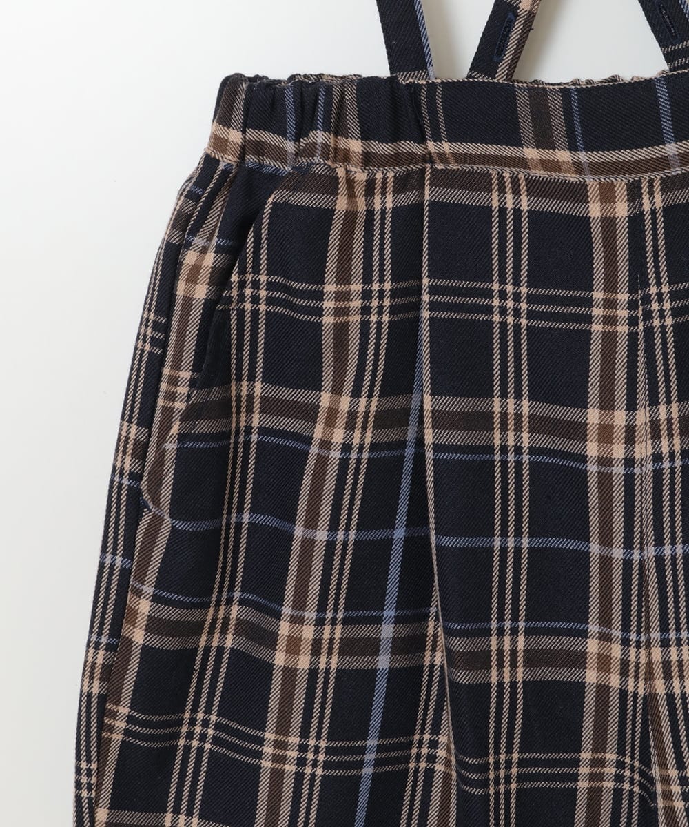 KJLJV33039 a.v.v KIDS(アー・ヴェ・ヴェ) [120-160サスペンダー付きテーパードパンツ ネイビー