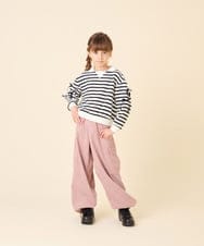 KJLKD10049 a.v.v KIDS(アー・ヴェ・ヴェ) [130-160]ハートポケットカーゴ ピンク