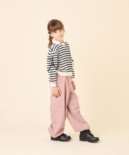 KJLKD10049 a.v.v KIDS(アー・ヴェ・ヴェ) [130-160]ハートポケットカーゴ ピンク