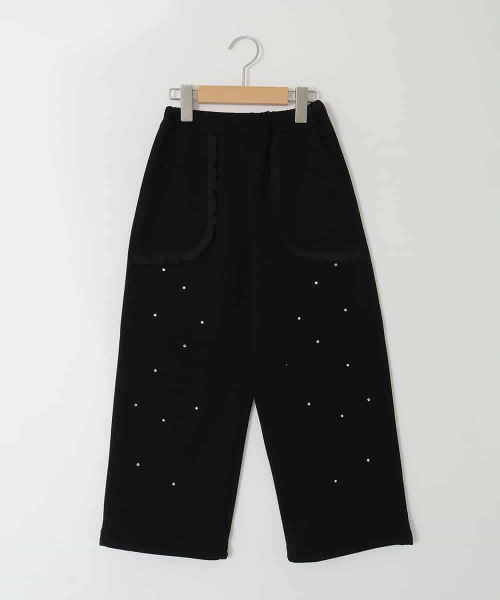 KJLKD11044 a.v.v KIDS [130-160]【洗える】キラキラスウェットパンツ