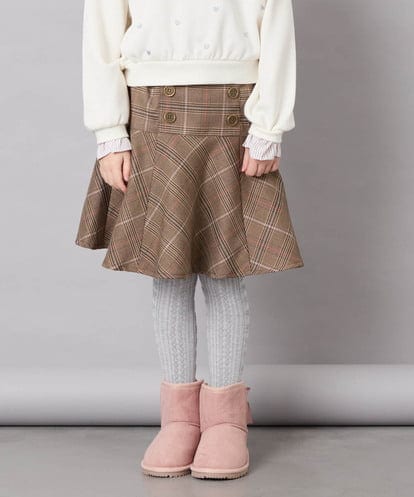 KJLKD12039 a.v.v KIDS [130-150]【洗える】フレアスカート見えスカパン