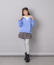 KJLKD19044 a.v.v KIDS(アー・ヴェ・ヴェ) [130-160]スタイルアッププリーツスカパン グレー