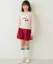 KJLKE01034 a.v.v KIDS(アー・ヴェ・ヴェ) [140-150]くるみバックルデザインキュロット パープル