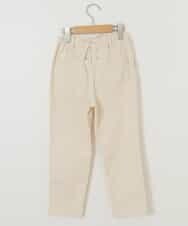 KJLKM40029 a.v.v KIDS(アー・ヴェ・ヴェ) [100-130]バックレースアップストレッチコールテーパードパンツ アイボリー