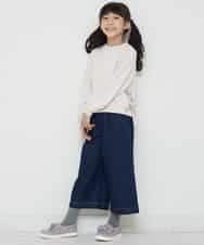 KJLKO41044 a.v.v KIDS(アー・ヴェ・ヴェ) [160]サスペンダー付きバックレースアップパンツ レッド