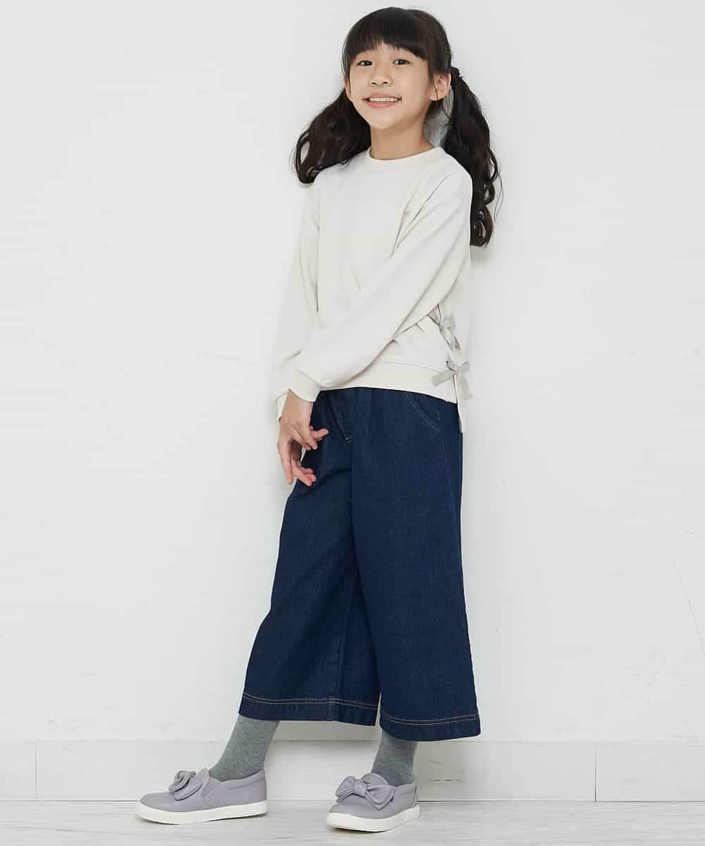 KJLKO41044 a.v.v KIDS(アー・ヴェ・ヴェ) [160]サスペンダー付きバックレースアップパンツ レッド