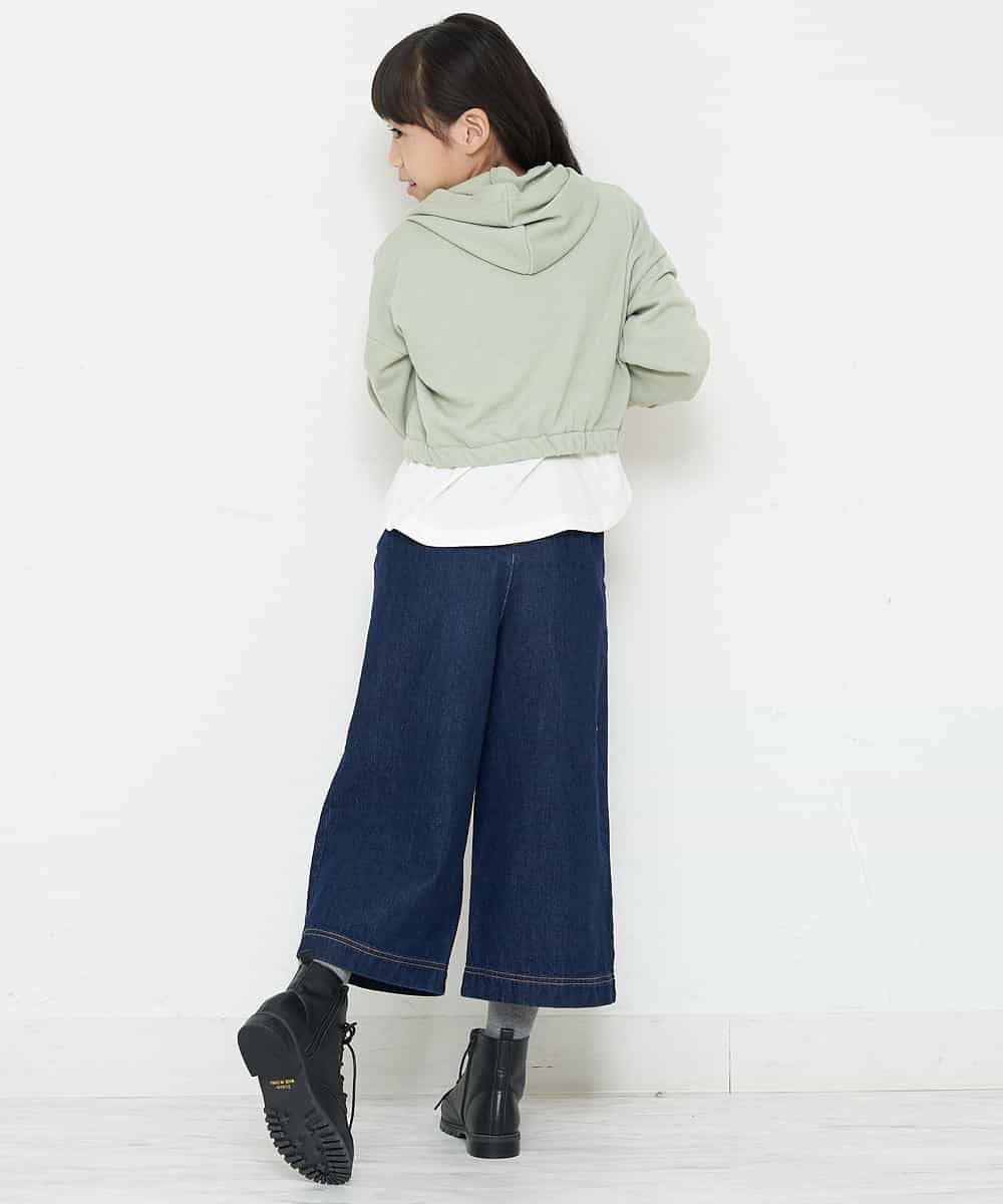 KJLKO41044 a.v.v KIDS(アー・ヴェ・ヴェ) [160]サスペンダー付きバックレースアップパンツ レッド