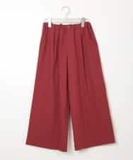 KJLKO41044 a.v.v KIDS(アー・ヴェ・ヴェ) [160]サスペンダー付きバックレースアップパンツ レッド