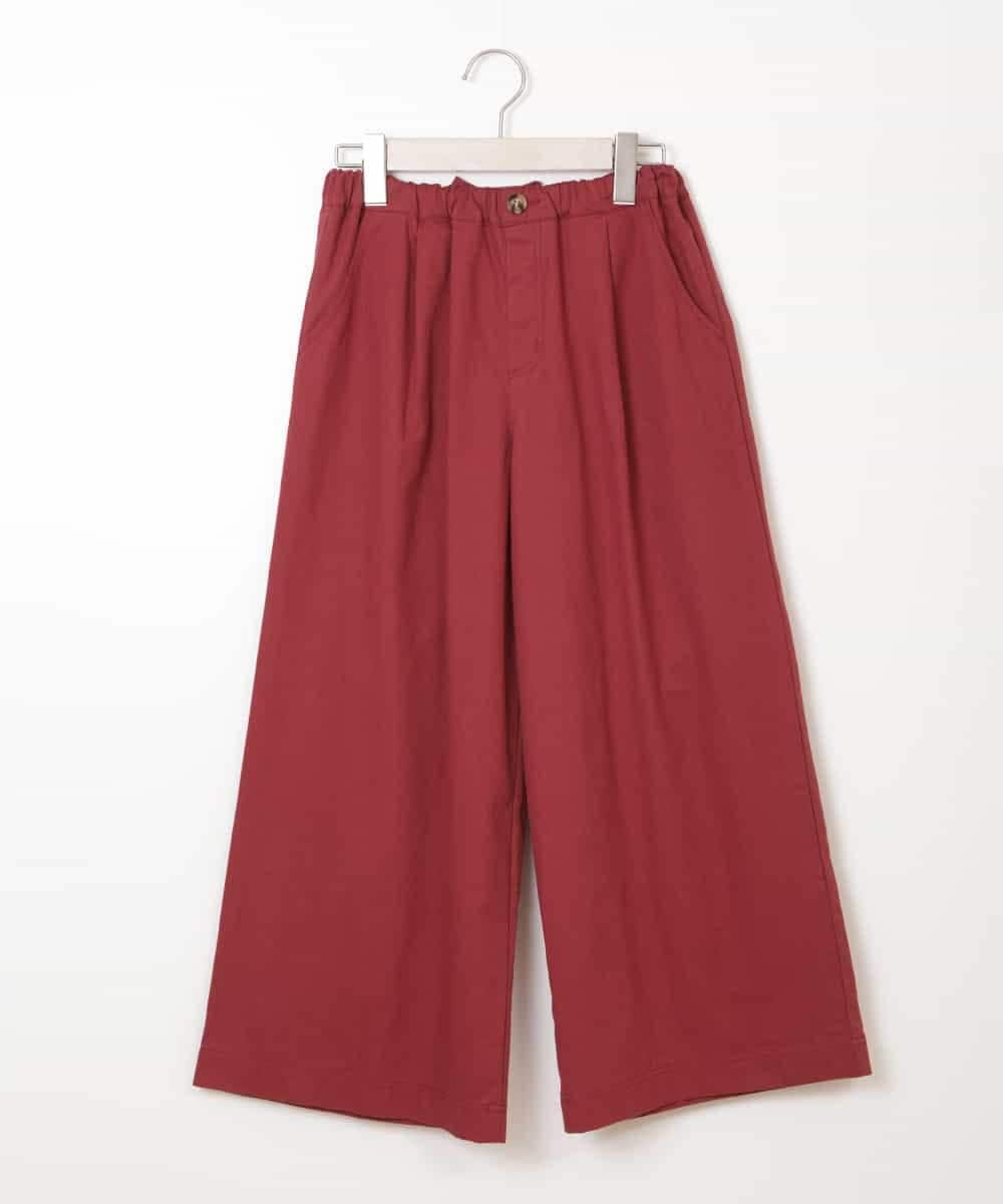 KJLKO41044 a.v.v KIDS(アー・ヴェ・ヴェ) [160]サスペンダー付きバックレースアップパンツ レッド