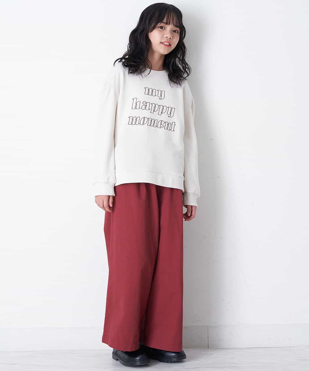 KJLKO41044 a.v.v KIDS(アー・ヴェ・ヴェ) [160]サスペンダー付きバックレースアップパンツ レッド