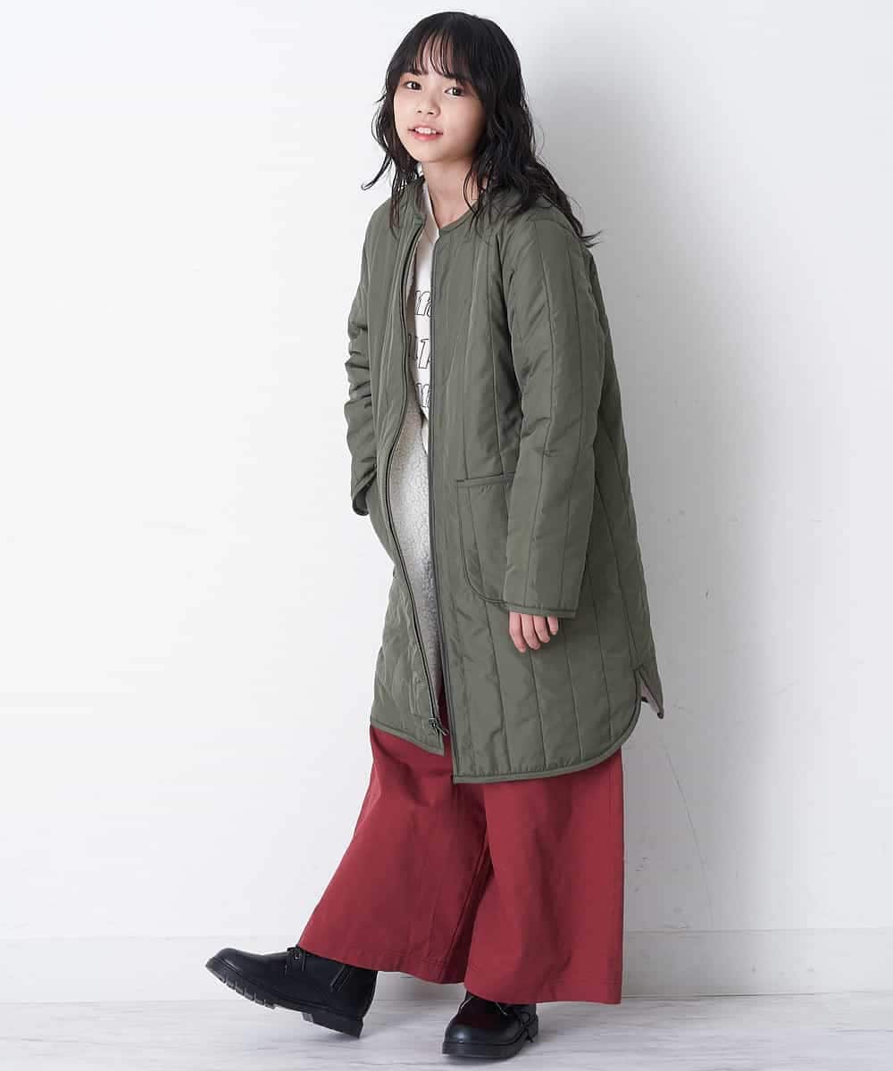 KJLKO41044 a.v.v KIDS(アー・ヴェ・ヴェ) [160]サスペンダー付きバックレースアップパンツ レッド