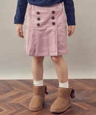 KJLKP40029 a.v.v KIDS(アー・ヴェ・ヴェ) [100-130]ストレッチコールフロントボタンスカパン ベージュ