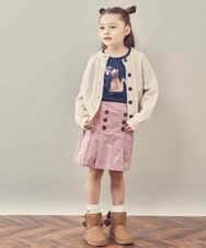 KJLKP40029 a.v.v KIDS(アー・ヴェ・ヴェ) [100-130]ストレッチコールフロントボタンスカパン ベージュ