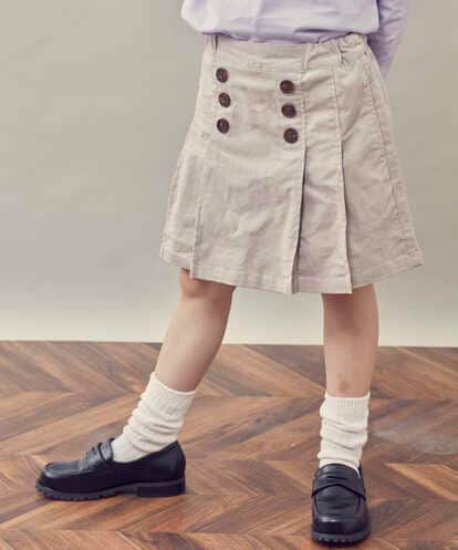 KJLKP40029 a.v.v KIDS [100-130]ストレッチコールフロントボタンスカパン