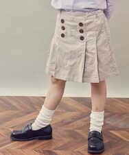 KJLKP40029 a.v.v KIDS(アー・ヴェ・ヴェ) [100-130]ストレッチコールフロントボタンスカパン ベージュ