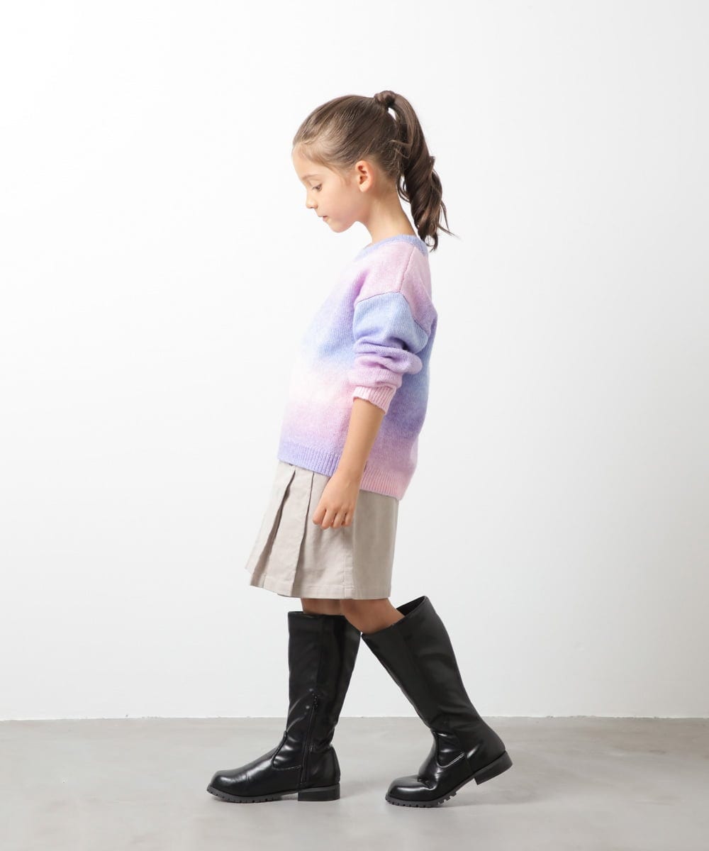 KJLKP40029 a.v.v KIDS(アー・ヴェ・ヴェ) [100-130]ストレッチコールフロントボタンスカパン ベージュ