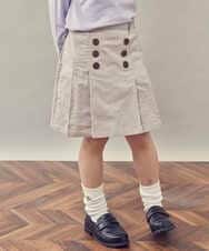 KJLKP40029 a.v.v KIDS(アー・ヴェ・ヴェ) [100-130]ストレッチコールフロントボタンスカパン ベージュ