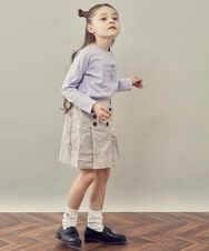KJLKP40029 a.v.v KIDS(アー・ヴェ・ヴェ) [100-130]ストレッチコールフロントボタンスカパン ベージュ
