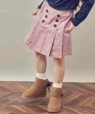 KJLKP40029 a.v.v KIDS(アー・ヴェ・ヴェ) [100-130]ストレッチコールフロントボタンスカパン ベージュ