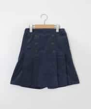 KJLKP40029 a.v.v KIDS(アー・ヴェ・ヴェ) [100-130]ストレッチコールフロントボタンスカパン ブルー