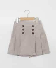 KJLKP40029 a.v.v KIDS(アー・ヴェ・ヴェ) [100-130]ストレッチコールフロントボタンスカパン ベージュ