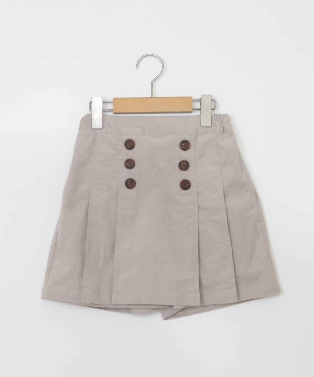 KJLKP40029 a.v.v KIDS(アー・ヴェ・ヴェ) [100-130]ストレッチコールフロントボタンスカパン ベージュ