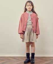 KJLKP41029 a.v.v KIDS(アー・ヴェ・ヴェ) [100-130]タックフレアキュロット ベージュ