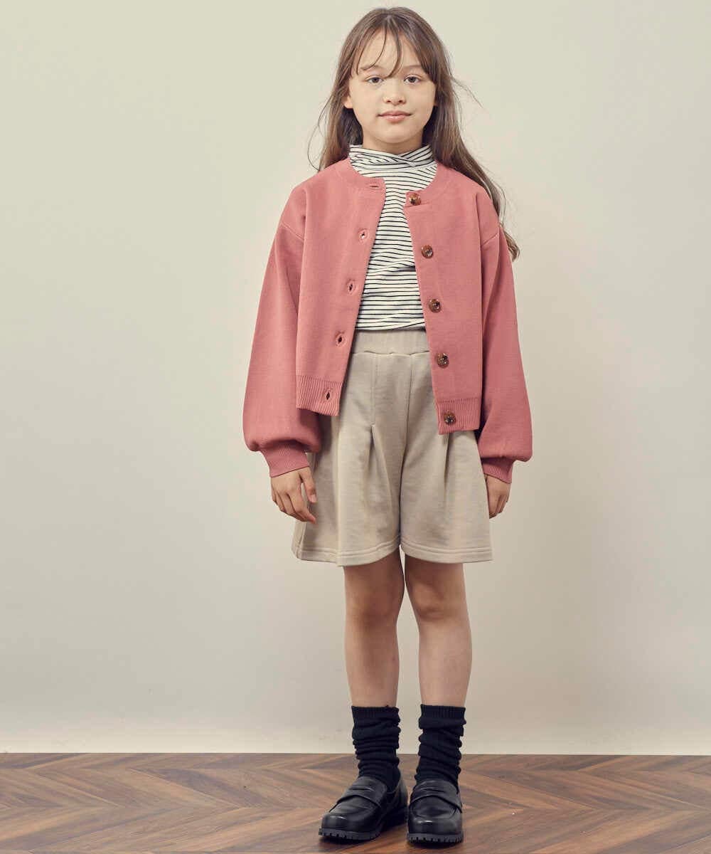 KJLKP41029 a.v.v KIDS(アー・ヴェ・ヴェ) [100-130]タックフレアキュロット ベージュ