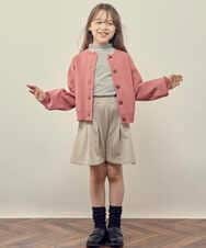 KJLKP41029 a.v.v KIDS(アー・ヴェ・ヴェ) [100-130]タックフレアキュロット ベージュ