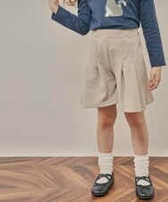 KJLKP41029 a.v.v KIDS(アー・ヴェ・ヴェ) [100-130]タックフレアキュロット ベージュ
