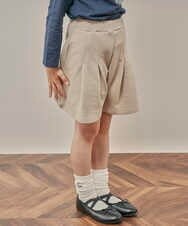 KJLKP41029 a.v.v KIDS(アー・ヴェ・ヴェ) [100-130]タックフレアキュロット ベージュ