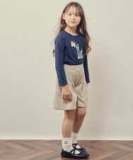 KJLKP41029 a.v.v KIDS(アー・ヴェ・ヴェ) [100-130]タックフレアキュロット ベージュ