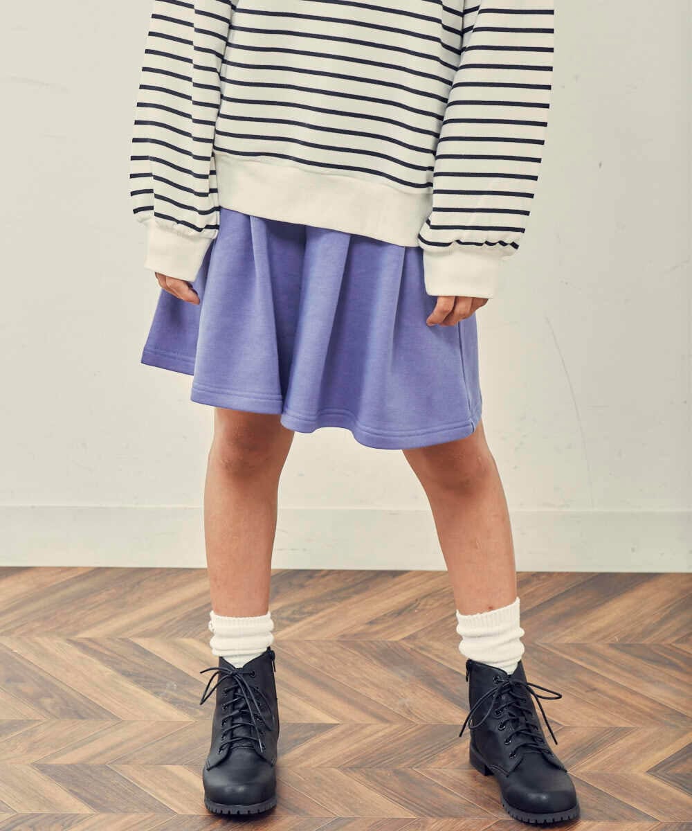 KJLKP41029 a.v.v KIDS(アー・ヴェ・ヴェ) [100-130]タックフレアキュロット ベージュ