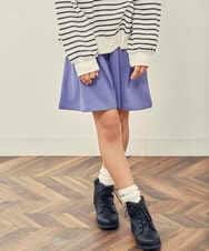 KJLKP41029 a.v.v KIDS(アー・ヴェ・ヴェ) [100-130]タックフレアキュロット ベージュ