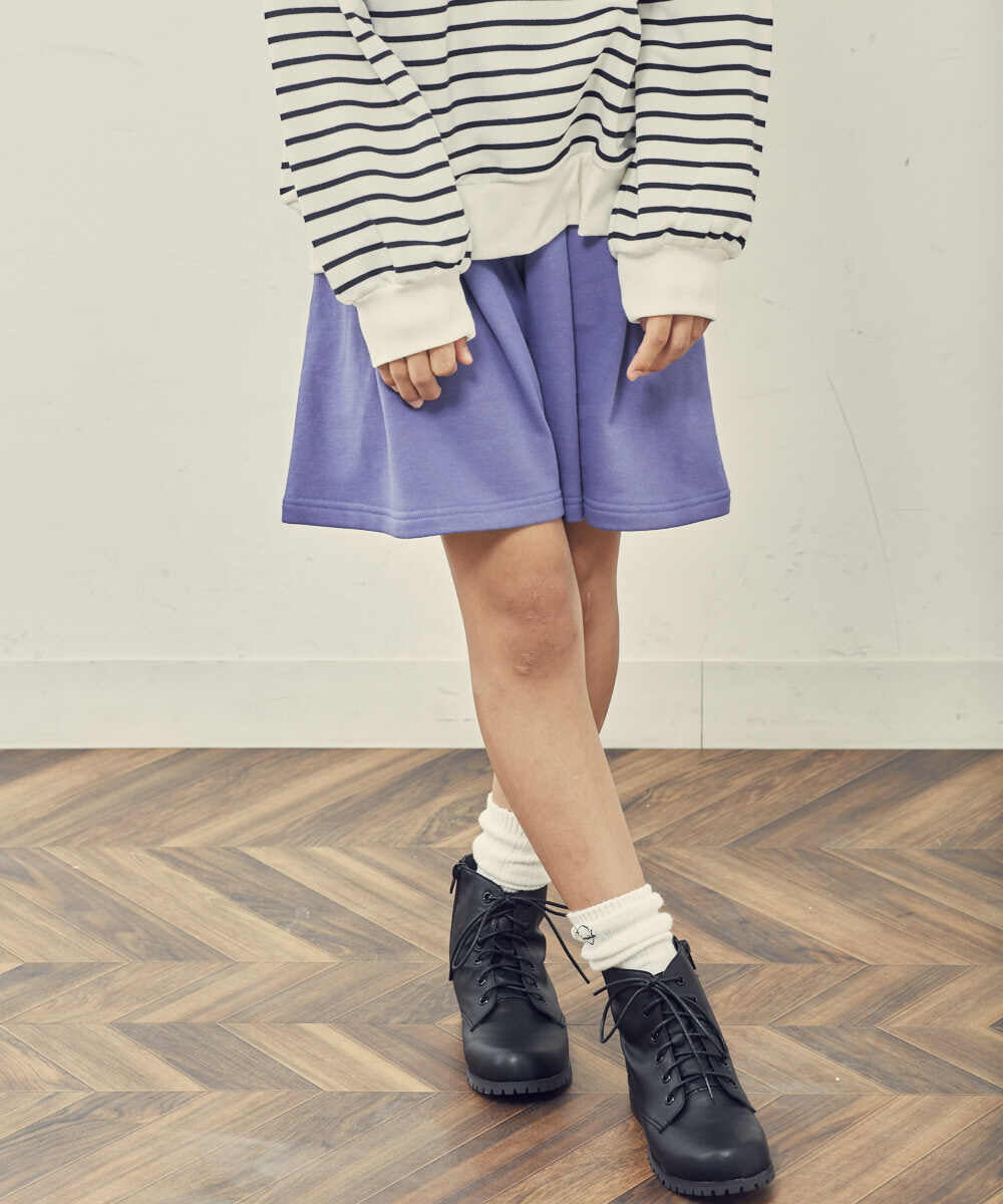 KJLKP41029 a.v.v KIDS(アー・ヴェ・ヴェ) [100-130]タックフレアキュロット ベージュ