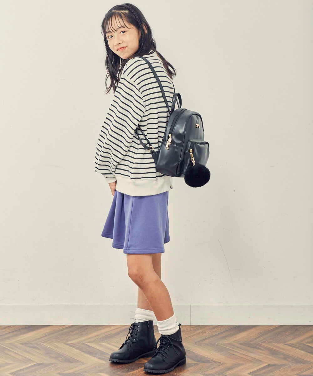 KJLKP41029 a.v.v KIDS(アー・ヴェ・ヴェ) [100-130]タックフレアキュロット ベージュ