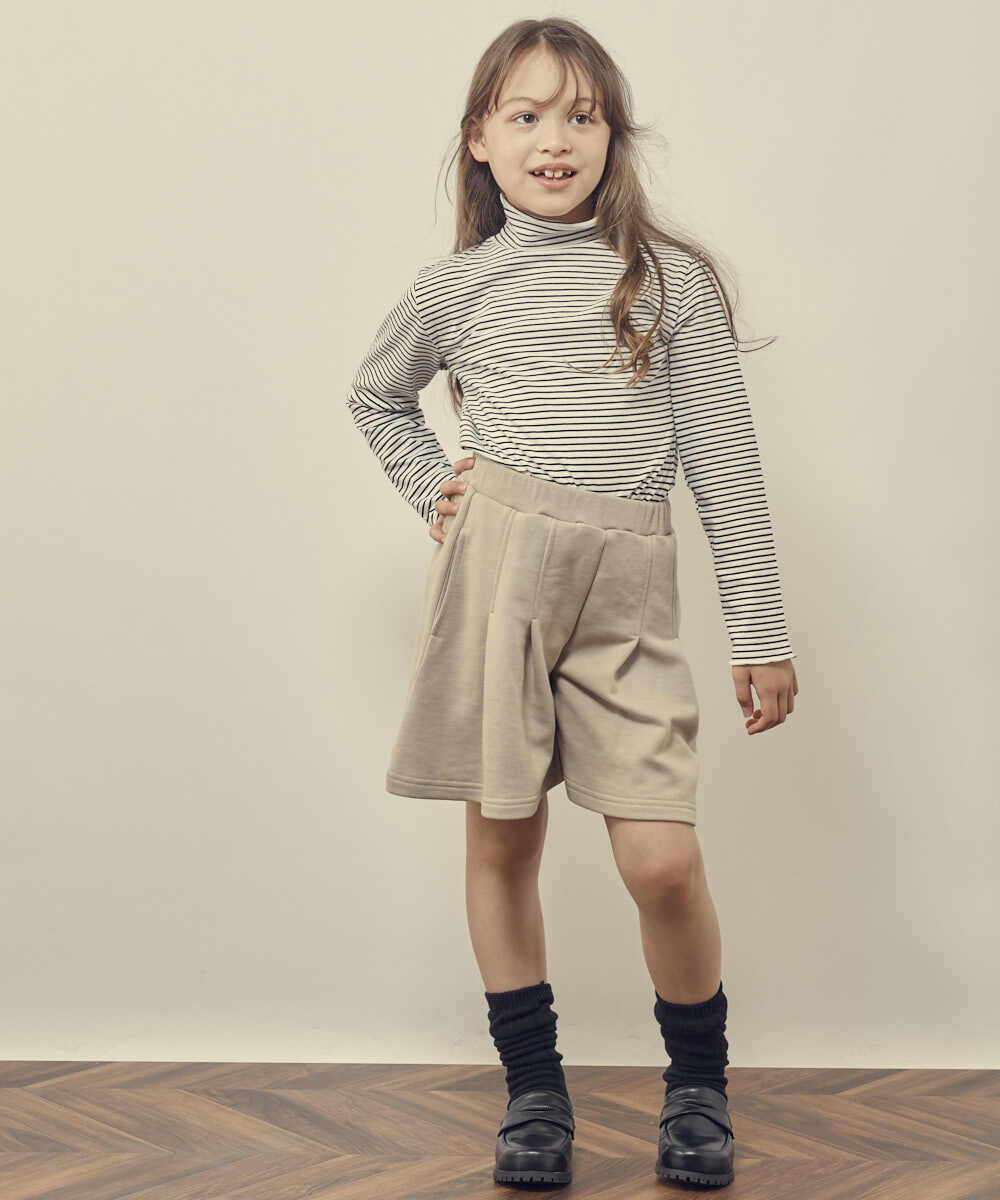 KJLKQ41034 a.v.v KIDS(アー・ヴェ・ヴェ) [140-150]タックフレアキュロット ブルー