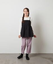 KJLKS20029 a.v.v KIDS(アー・ヴェ・ヴェ) [130]サスペンダー付きテーパードパンツ ラベンダー