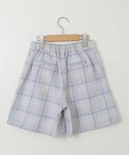 KJLKT44034 a.v.v KIDS(アー・ヴェ・ヴェ) [140-150]シャギーチェックショートパンツ ライトブルー