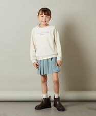 KJLKT45034 a.v.v KIDS(アー・ヴェ・ヴェ) [140-150]アシメプリーツスカパン ブラック