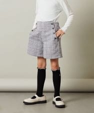 KJLKT46034 a.v.v KIDS(アー・ヴェ・ヴェ) [140-150]ツイードショートパンツ ライトグレー