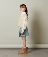 KJLKU45039 a.v.v KIDS(アー・ヴェ・ヴェ) [160]アシメプリーツスカパン ミント