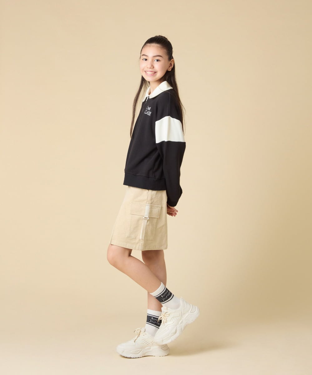 KJLLA41039 a.v.v KIDS(アー・ヴェ・ヴェ) [120-160]コーデュロイカーゴキュロット ライトブルー