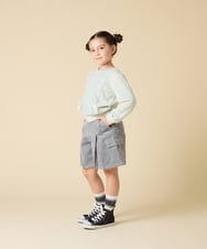 KJLLA41039 a.v.v KIDS(アー・ヴェ・ヴェ) [120-160]コーデュロイカーゴキュロット ライトブルー